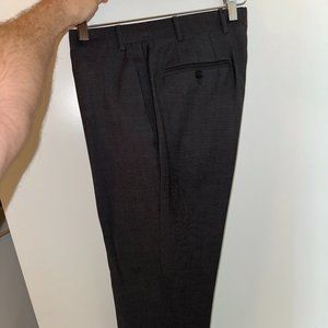 Canali Tessuto Wool Dress Pants - Grey - 32